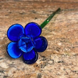 Global Village Blown Glass Flower